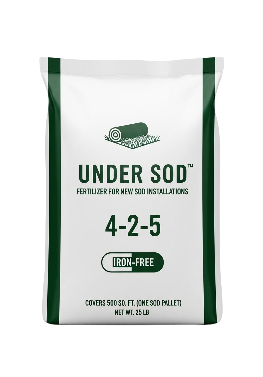 UNDER SOD™ 4-2-5 iron-free biological starter fertilizer 25 lb bag